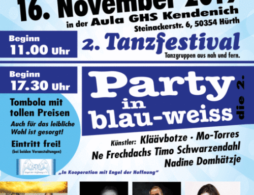 Feiert mit uns die 2. Blau-Weiße Party zur neuen Session